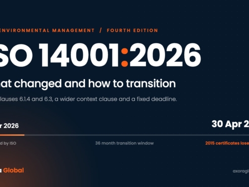 ISO 14001:2026, what changed and how to transition before the 30 April 2029 deadline, Axora Global